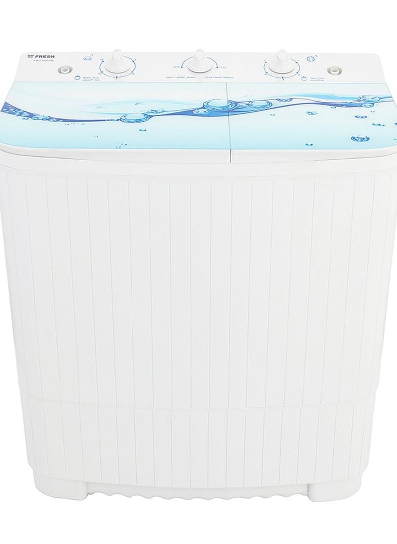 Fresh - Fresh Half washing machine 6 kg diamond two tubs FWT600NA - Image 1