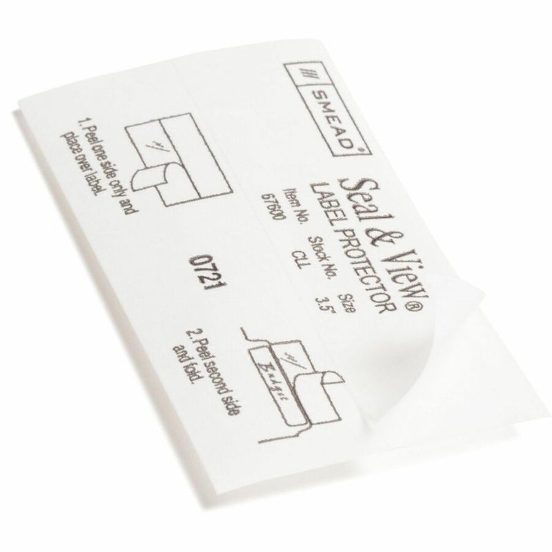 Smead Seal and ViewÂ® Clear Label Protector, Size 3-1/2x1-11/16-Inches Before Folding, 100 per Pack (67600) - Image 5