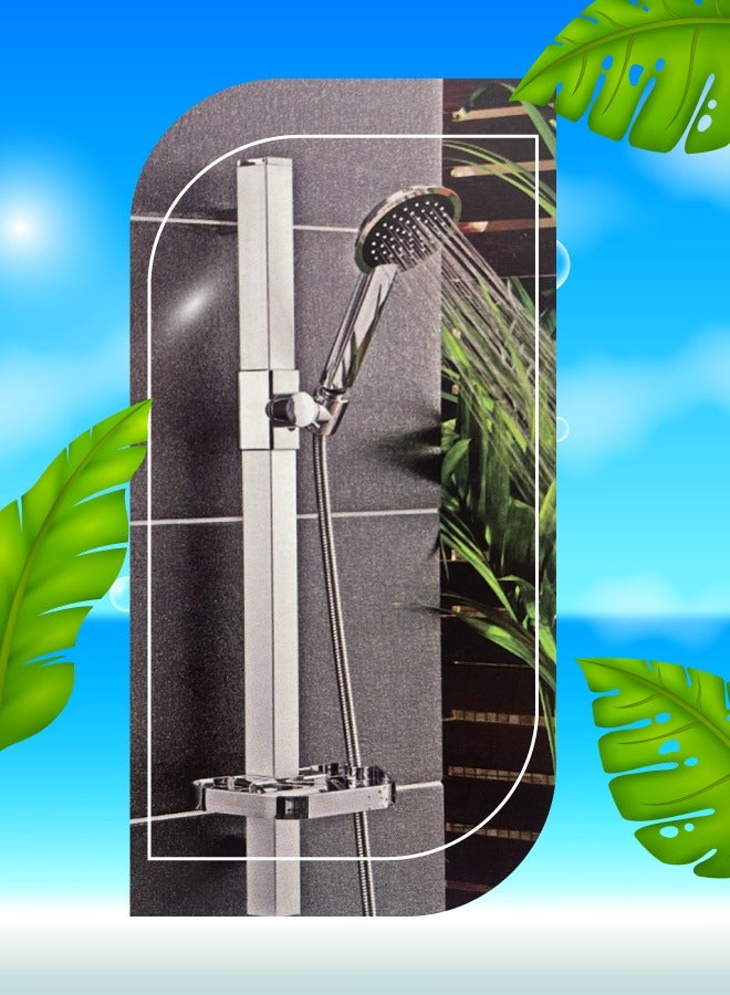 Diamond Silver Turkish shower, round shape, model DBYSA01 - Image 1