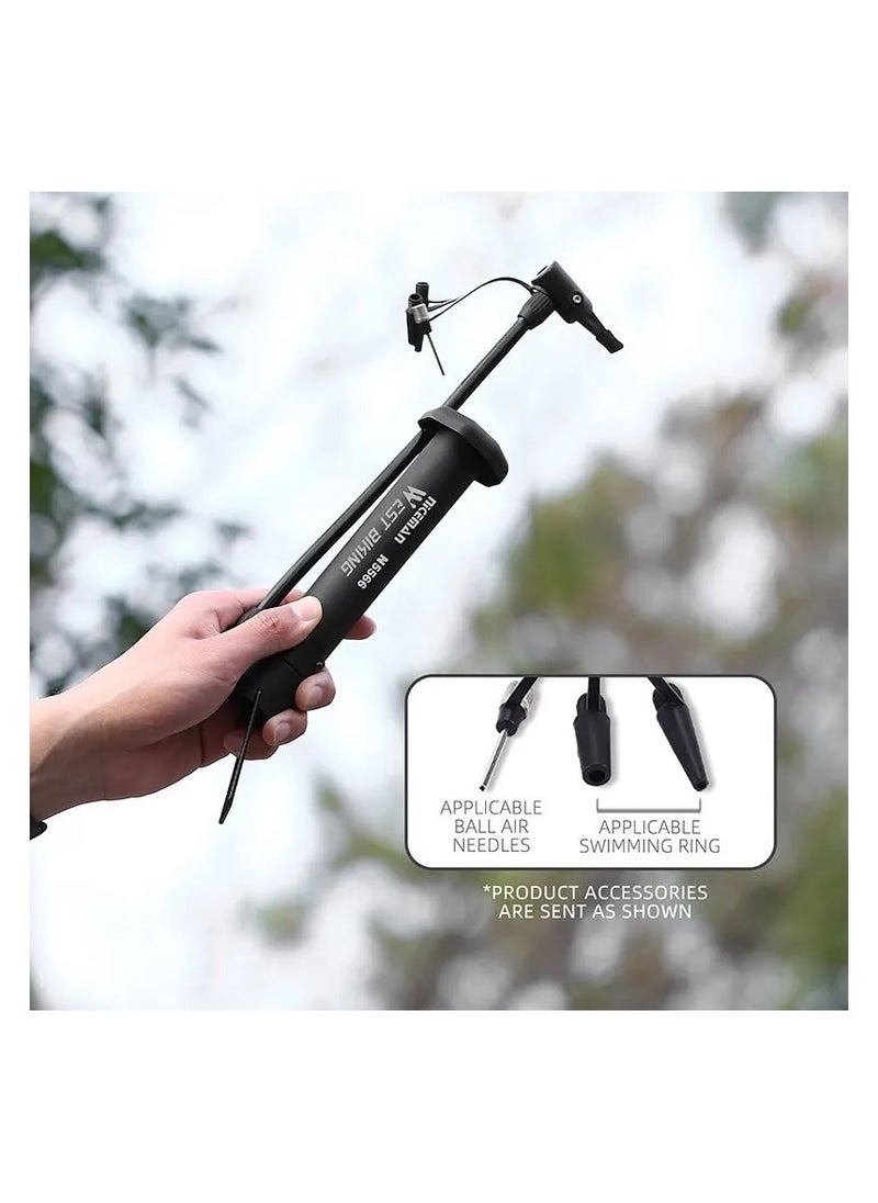 WEST BIKING Floor Hand Air Pump For Inflating Bicycle Tires Balloons Ball Games Sports Equipment And Inflatable Toys Pressure 80 lbs Small And light  - Image 3