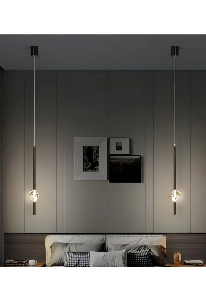 ثريا علاقي سقف ليد اسود مودرن بثلاث اضاءات 12 واط - Image 2