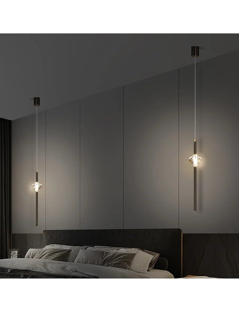 ثريا علاقي سقف ليد اسود مودرن بثلاث اضاءات 12 واط - Image 3