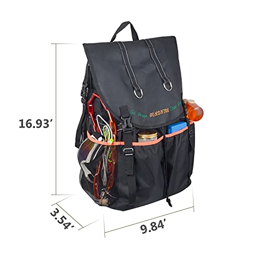 Goldfire Spare Tire Trash Bag, Goldfire 31 Gallons Larger Capacity Cargo Spare Tire Storage Bag for 4x4 Off-Road Camping Recovery Gear Firewood Fits for JK JKU JL (Black) - Image 3