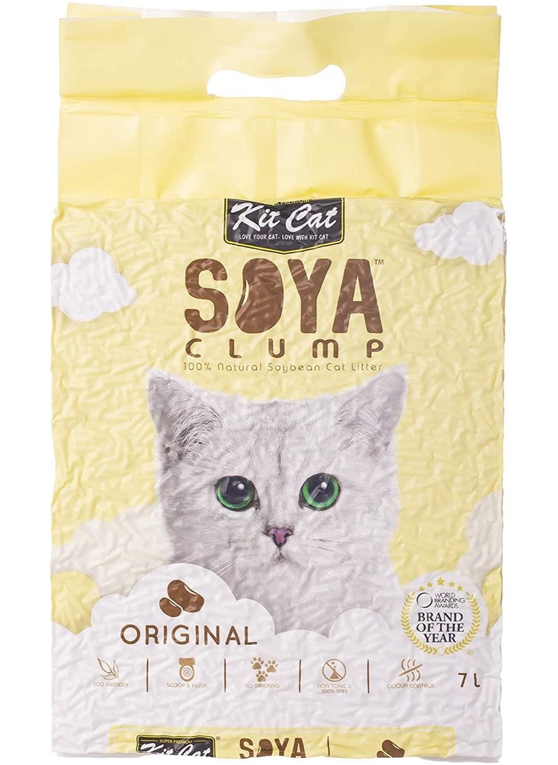 Soya Clump Soybean Cat Litter Original 7 L - pzsku/ZABFD48A294567816FDCFZ/45/_/1678953703/cc32af77-75e5-4cba-af38-82499354215e