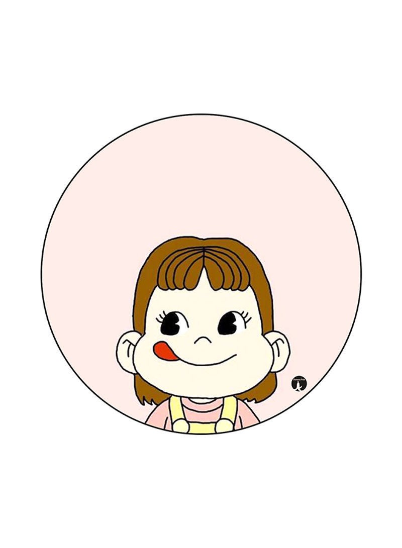 RKN Dog Printed Round Mouse Pad Multicolour