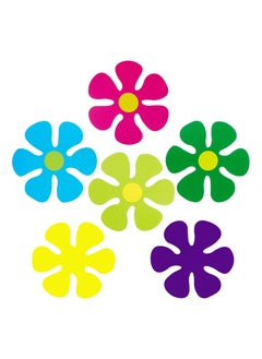 Flower Shaped Cutouts Decals, Car Flower Magnet Funny Magnetic Decals Decorations Cute Fridge Magnets 60s Flower Cutout Magnet for Car Home Door Whiteboard Refrigerator