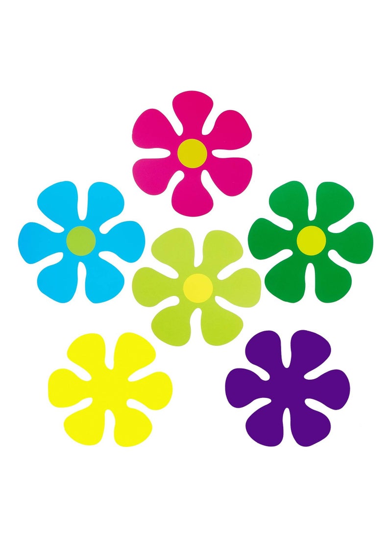 SYOSI - Flower Shaped Cutouts Decals, Car Flower Magnet Funny Magnetic Decals Decorations Cute Fridge Magnets 60s Flower Cutout Magnet for Car Home Door Whiteboard Refrigerator - Image 1