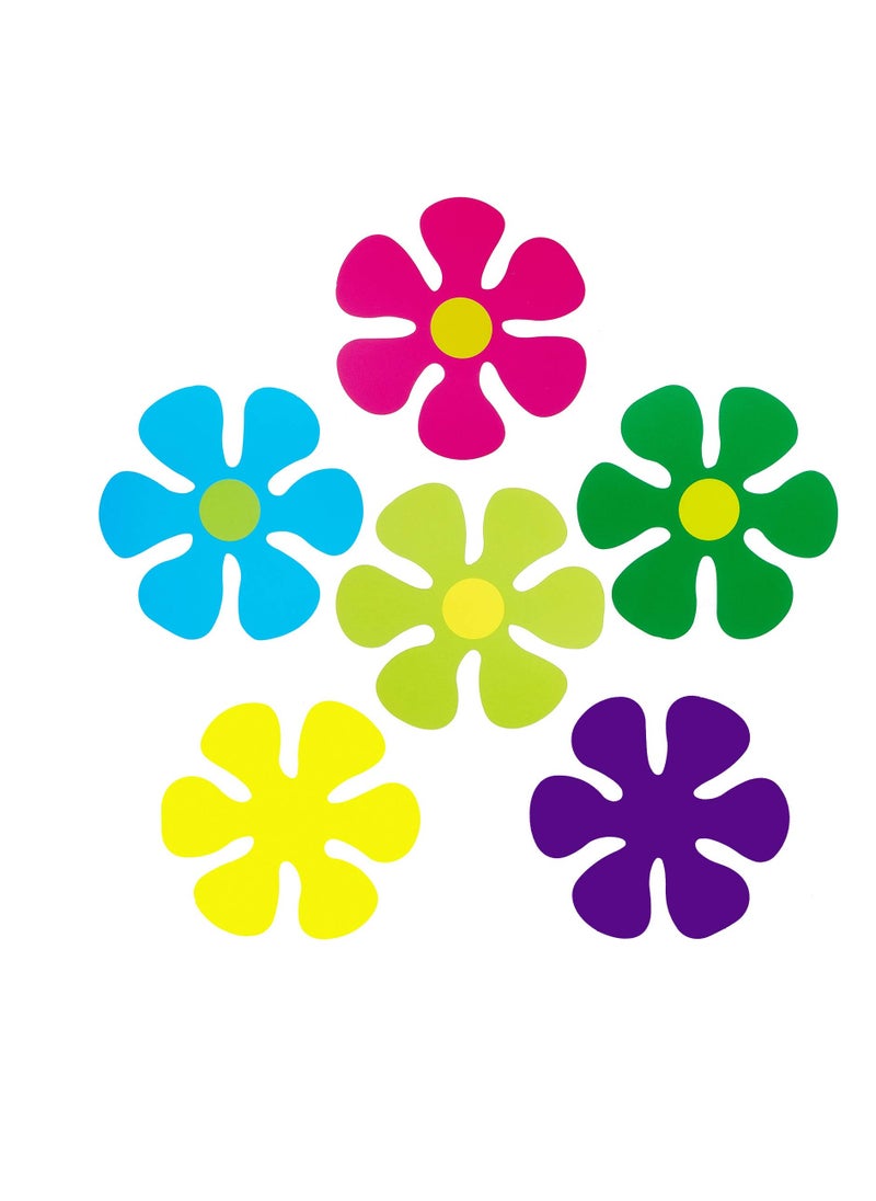 SYOSI - Flower Shaped Cutouts Decals, Car Flower Magnet Funny Magnetic Decals Decorations Cute Fridge Magnets 60s Flower Cutout Magnet for Car Home Door Whiteboard Refrigerator - Image 1