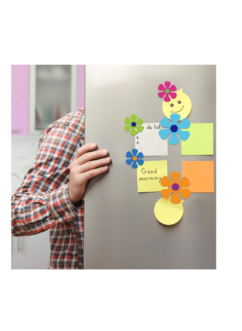 SYOSI - Flower Shaped Cutouts Decals, Car Flower Magnet Funny Magnetic Decals Decorations Cute Fridge Magnets 60s Flower Cutout Magnet for Car Home Door Whiteboard Refrigerator - Image 1