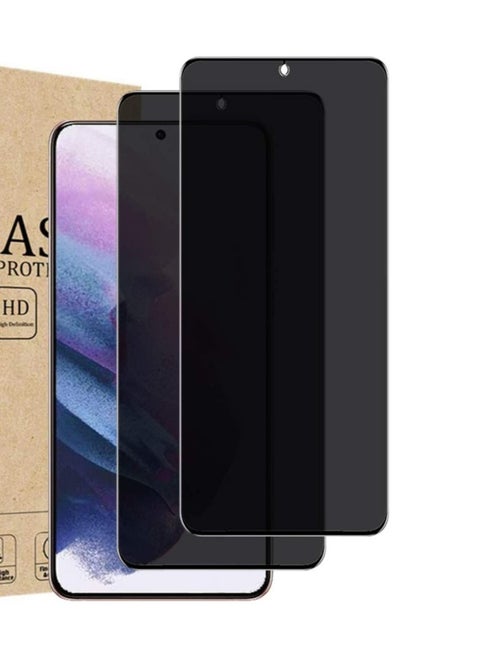 (2 Pack)Privacy Screen protector compatible with Samsung Galaxy S21+ Screen Protector Tempered Glass [Anti-Glare][HD Full Coverage][Easy Installation][Scratch Resistant][9H Hardness]