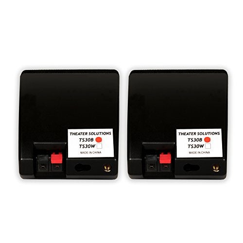 Theater Solutions مكبرات صوت داخلية قابلة للتثبيت Theater Solutions TS30B باللون الأسود، زوج من الرفوف، 2.5 بوصة (عبوة من 2) - Image 3