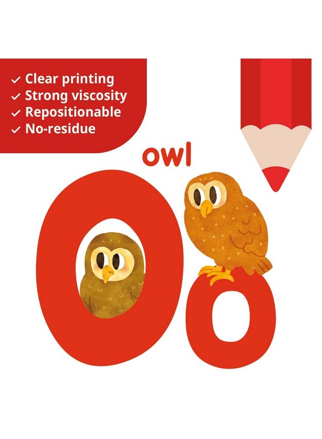 Decowall Sg3-2316 Alphabet Numbers And Colouring Pencils Wall Stickers Decals Classroom Kids Playroom Art Play Room Rainbow Abc Decorations Toddler Color Child Preschool Living Baby Girl Baby Boy - Image 4