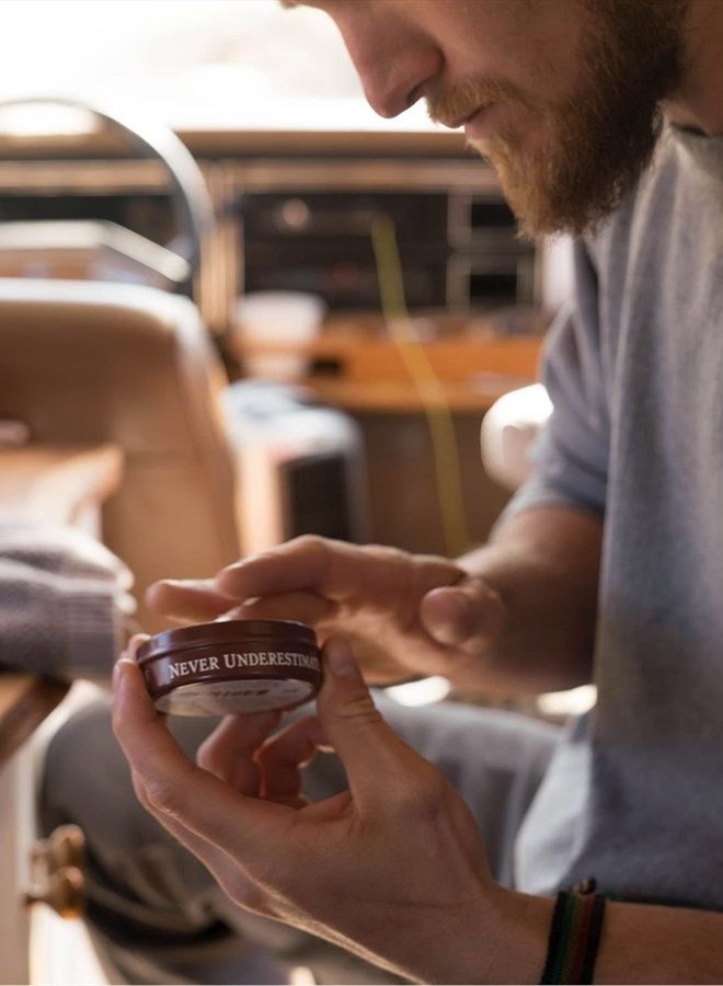 Badger مستحضر تصفيف الشعر، عضوي معتمد، مستحضر تصفيف شعر بتمسك متوسط مع لمعان رائع، زيوت أساسية، مستحضر شعر للرجال، 2 أونصة - Image 5