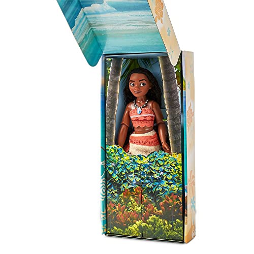Disney store دميه أميرة ديزني الكلاسيكية موآنا 11 بوصة تشمل فرشاة مع تفاصيل مصبوبة لعبة قابلة للتشكيل في زي كلاسيكي ألعاب أميرات ديزني - Image 5