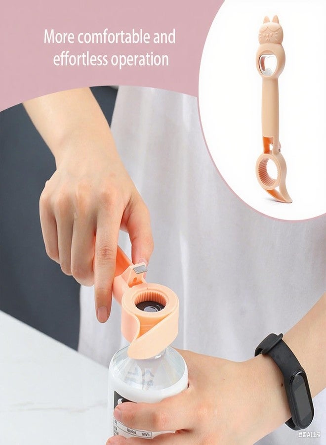 فتاحة علب 4 في 1، فتاحة علب معدنية، فتاحة زجاجات على شكل قطة كرتونية لمجموعة متنوعة من زجاجات البيرة والمشروبات والعلب المعدنية - Image 5