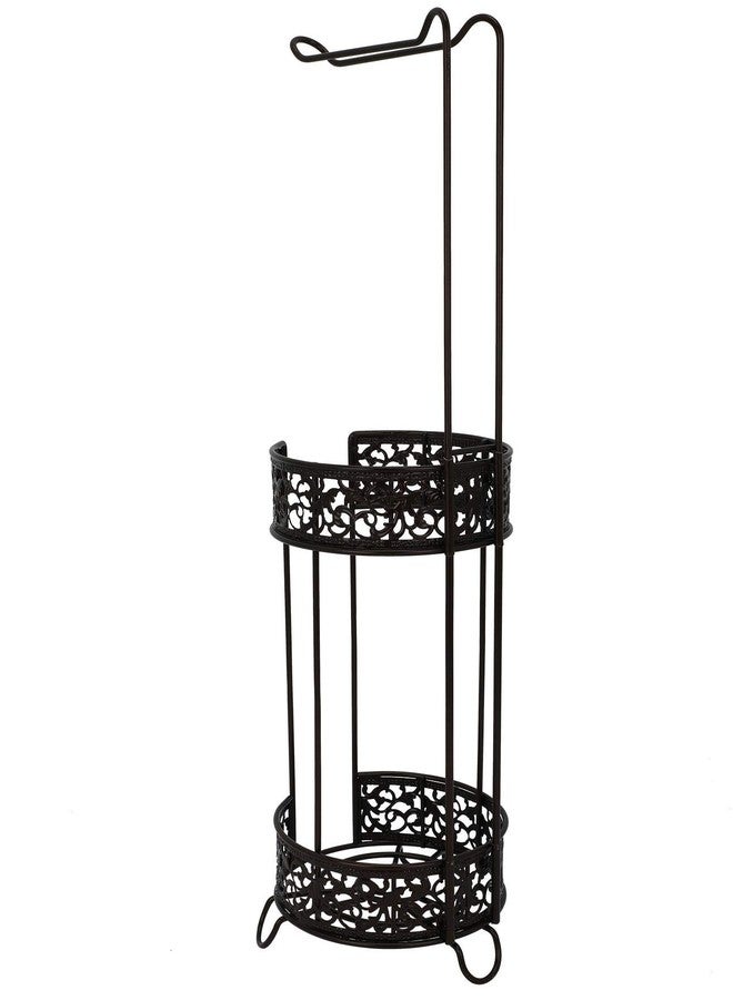 Premium Racks PremiumRacks Vintage Toilet Paper Storage Holder - Free Standing - Modern Design - Holds 4 Rolls - Image 2