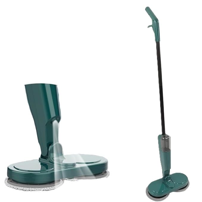 Ignito IGNITO Cordless Electric Mop 60 Mins Powerful 90 Degree DualMotor Low Noise Electric Spin Mop with Transparent Water Tank for Tile Hardwood Marble USB Charging Handheld  - Image 1