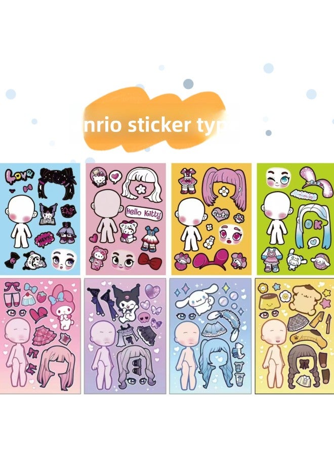 Rhythm Box Cute Sticker Sprunki Game Surrounding Sticker Book Toy DIY Children's Educational Hand Account 
