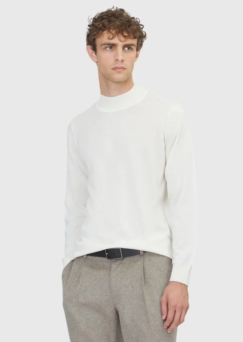 Ramsey Ecru Knitwear Sweatshirt