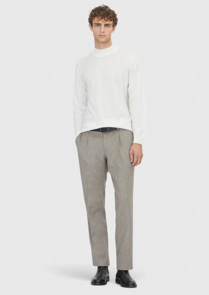 Ramsey Ecru Knitwear Sweatshirt