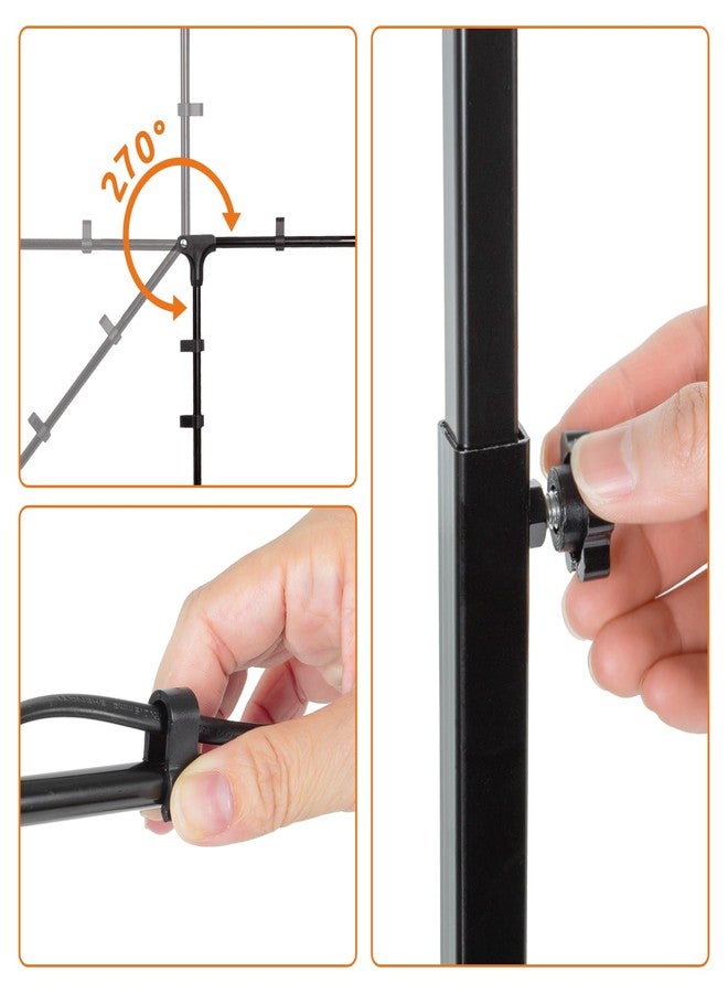 Oiibo Reptile Dual Lamp Stand, Floor Light Holder with Adjustable Heigh Bracket Metal Support for Reptile & Amphibian Terrarium Tank Vivarium Cage - Image 5