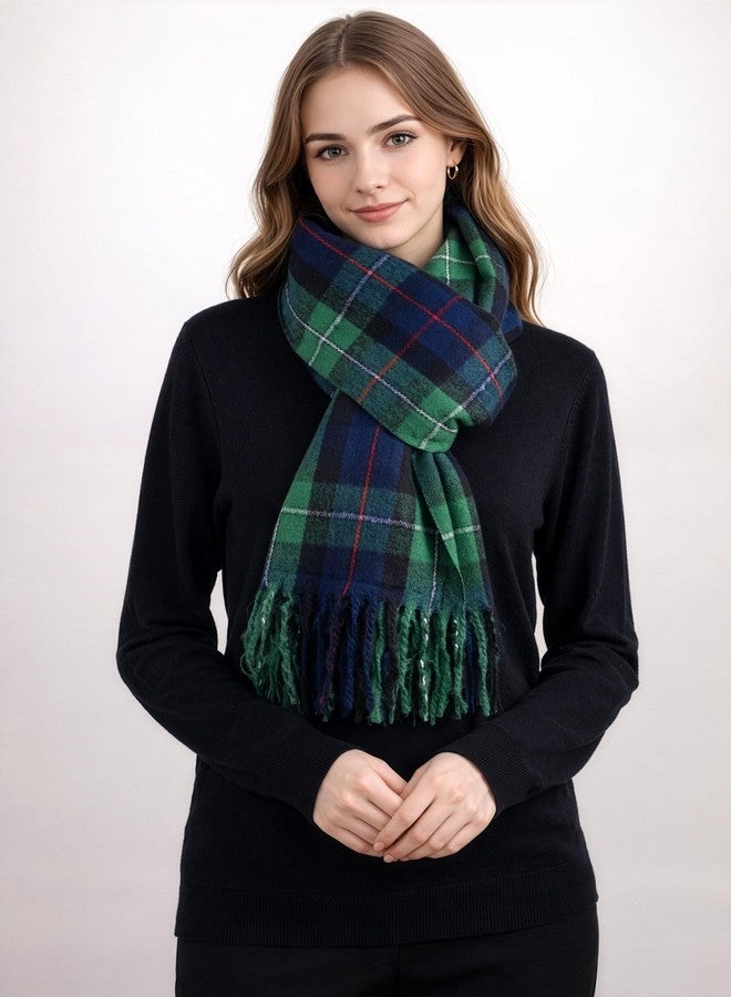 Achillea Long & Wide Scottish Tartan Plaid Shawl Wrap - Soft Cashmere Feel Winter Scarf, Outlander-Inspired Christmas Gift, Mackenzie Modern, 80" x 29" - Image 2