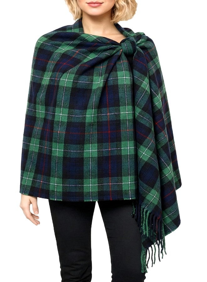 Achillea Long & Wide Scottish Tartan Plaid Shawl Wrap - Soft Cashmere Feel Winter Scarf, Outlander-Inspired Christmas Gift, Mackenzie Modern, 80" x 29" - Image 3