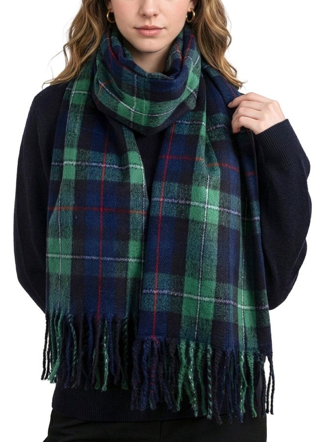 Achillea Long & Wide Scottish Tartan Plaid Shawl Wrap - Soft Cashmere Feel Winter Scarf, Outlander-Inspired Christmas Gift, Mackenzie Modern, 80" x 29" - Image 1