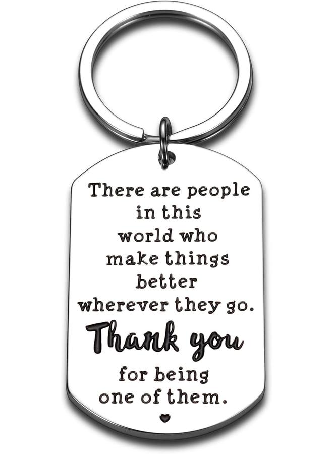 Bluejw Boss Day Gifts Thank You Gifts for Women Men Coworker Employee Appreciation Gift for Boss Male Retirement Going Away Leaving Gifts Ideas for Teachers Office Inspirational Birthday Retired Keychain - Image 1