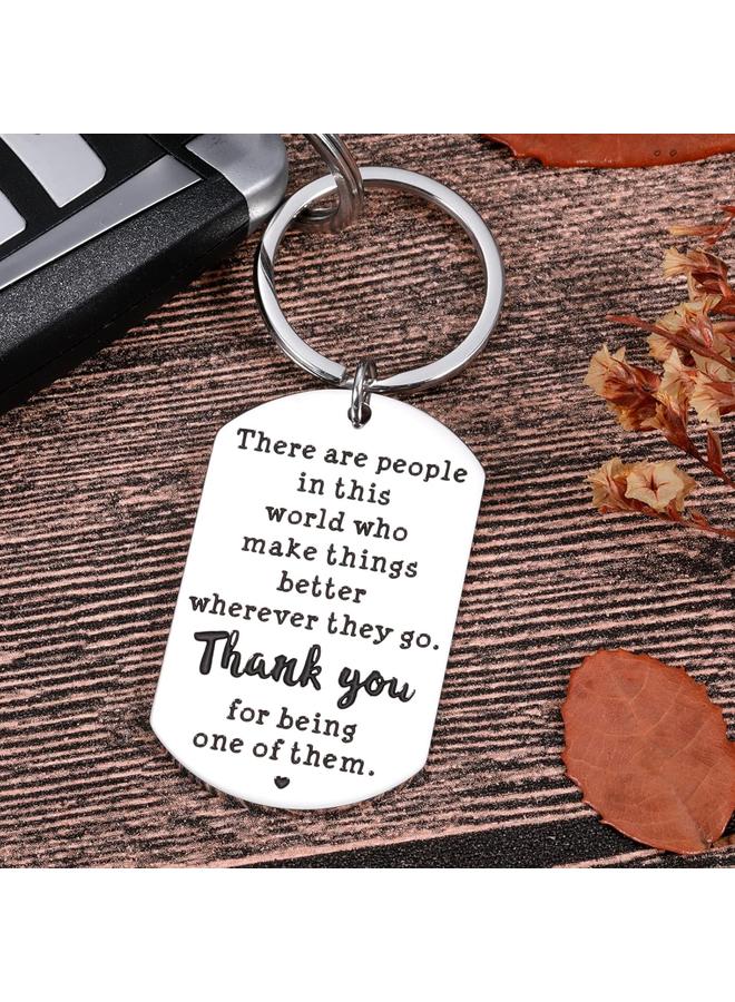 Bluejw Boss Day Gifts Thank You Gifts for Women Men Coworker Employee Appreciation Gift for Boss Male Retirement Going Away Leaving Gifts Ideas for Teachers Office Inspirational Birthday Retired Keychain - Image 5