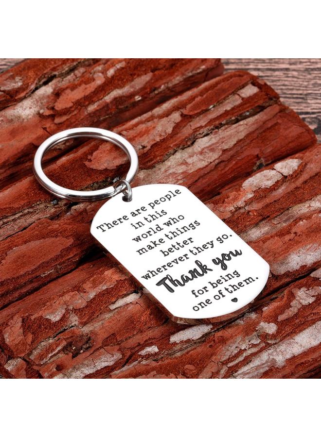 Bluejw Boss Day Gifts Thank You Gifts for Women Men Coworker Employee Appreciation Gift for Boss Male Retirement Going Away Leaving Gifts Ideas for Teachers Office Inspirational Birthday Retired Keychain - Image 2
