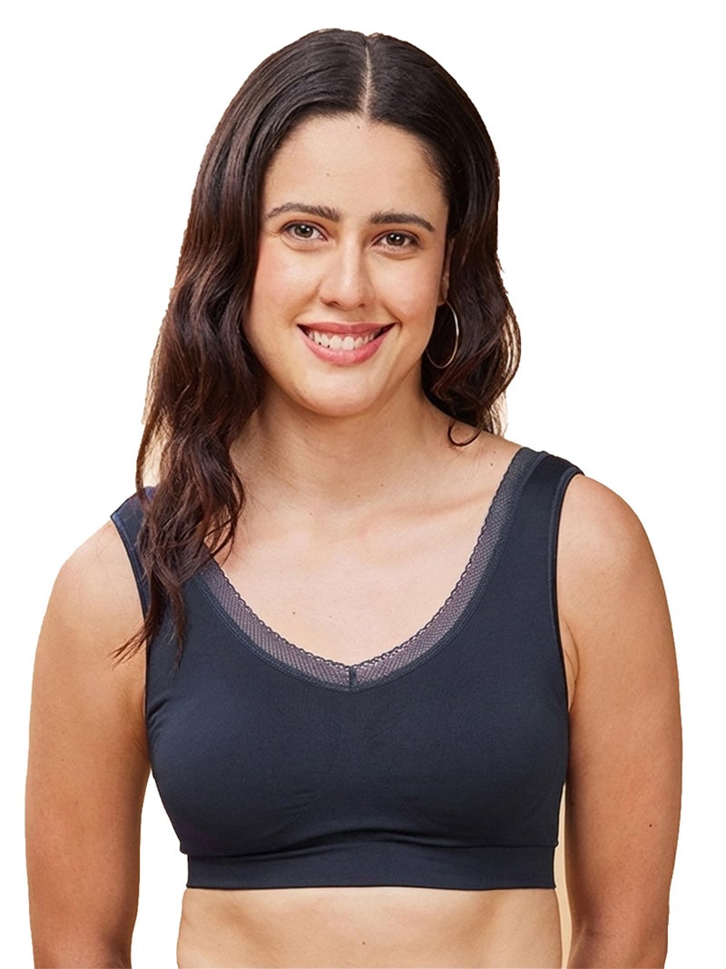 Enamor Women's High Coverage Plunge Bralette - Image 1