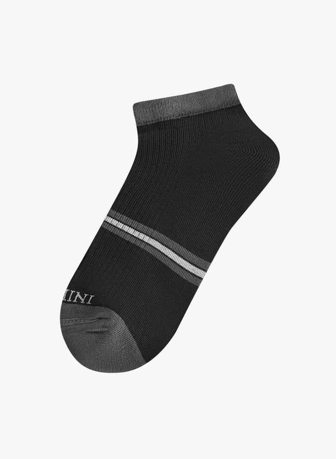 DUCHINI Striped Ankle Length Socks - Set of 5 - Image 2