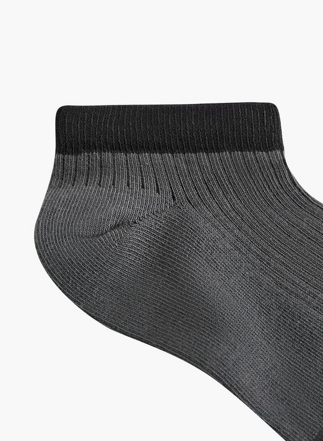 DUCHINI Striped Ankle Length Socks - Set of 5 - Image 5