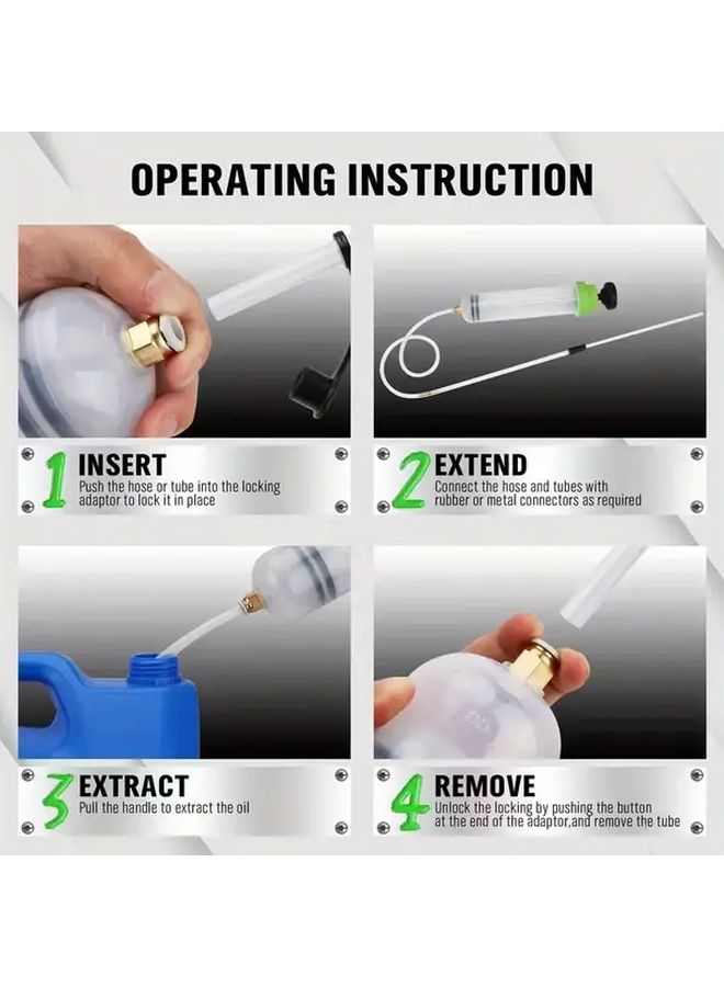 500cc Heavy Duty Manual Car Oil Transfer Pump with Hoses Multipurpose for Fluid Extraction - Image 5