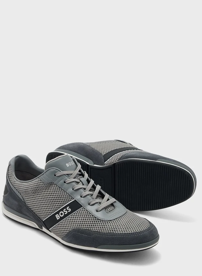 BOSS Lace Up Low-Top Sneakers
