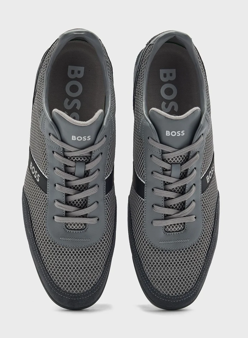 BOSS Lace Up Low-Top Sneakers