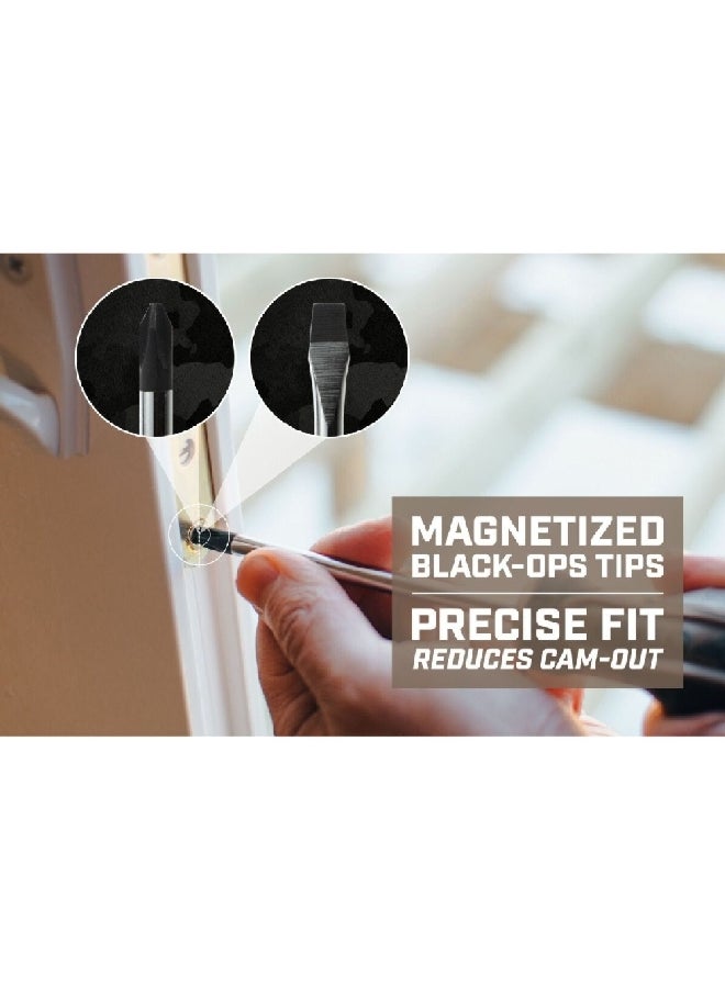 Spec-Ops 6-Piece Heat-Treated Steel Magnetized Tip Screwdriver Set Multicolour 38.23 x 19.81 x 3.68 cm SPEC-S-6PK - Image 3