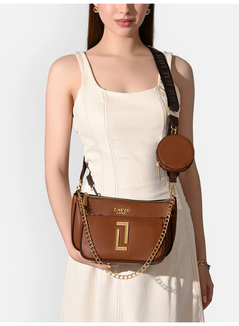 Lavie Luxe Women's Duo Chunk 3 Piece Sling (Tan)