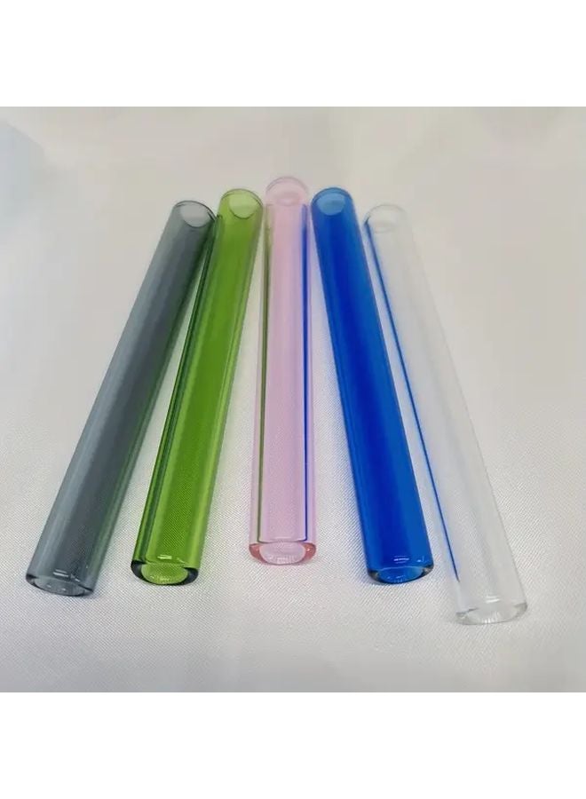 5pcs Colorful High Borosilicate Glass Tubes 12mm Diameter 101 6mm Durable Cuttable Art Craft - Image 1