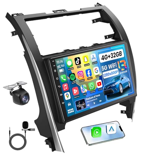 Jufodrca [8Core] Car Radio Stereo for Toyota Camry 2012-2014: 10" 1280 * 800 HD Touchscreen Replacement with Wireless Carplay Android Auto 5GWiFi Bluetooth5.0 FM GPS Backup Camera - Image 1