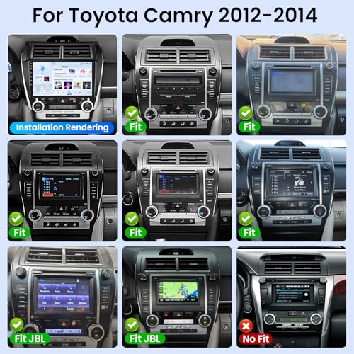 Jufodrca [8Core] Car Radio Stereo for Toyota Camry 2012-2014: 10" 1280 * 800 HD Touchscreen Replacement with Wireless Carplay Android Auto 5GWiFi Bluetooth5.0 FM GPS Backup Camera - Image 2
