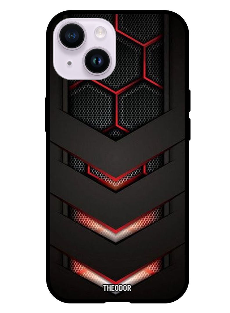 Theodor Protective Case Cover For Apple iPhone 14 Plus 6.7" 2022 Red & Black - Image 1