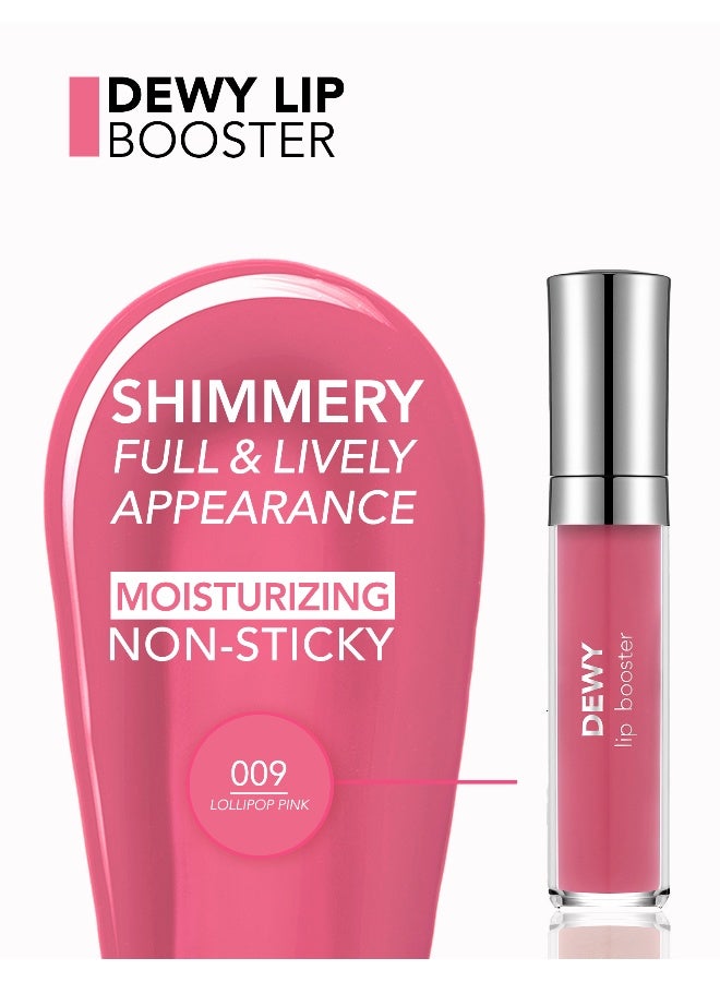 flormar Dewy Lip Booster – 009 Lollipop Pink – Plumping Look Lip Gloss, Shiny Wet Finish, Moisturizing Feel, Non-Sticky Comfort 09 Lollipop Pink - Image 4