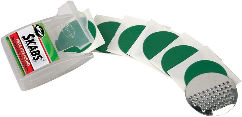 Slime مجموعة رقع دراجة سلايم 20053، لإصلاح ثقب أنبوب الدراجة، تحتوي على 6 رقع ومخدش معدني - Image 3