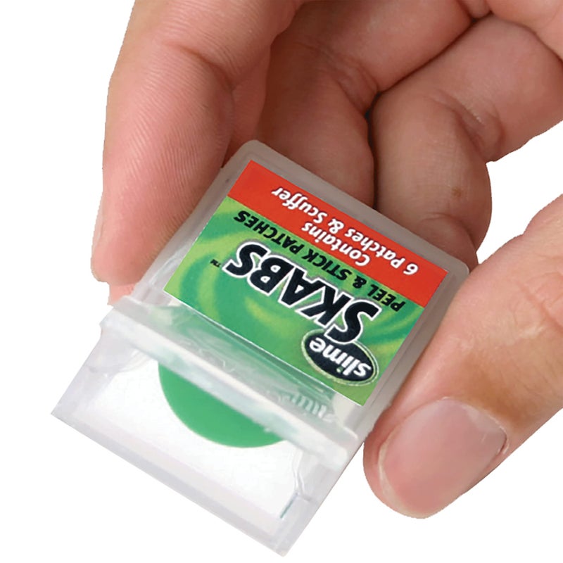 Slime مجموعة رقع دراجة سلايم 20053، لإصلاح ثقب أنبوب الدراجة، تحتوي على 6 رقع ومخدش معدني - Image 2