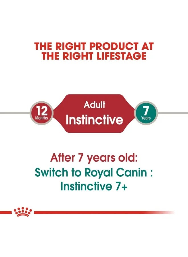 Royal Canin Feline Health Nutrition Instinctive Adult Jelly Instinctive Adult Optimal Health Wet Cat Food Pouch 12x85g - Image 3