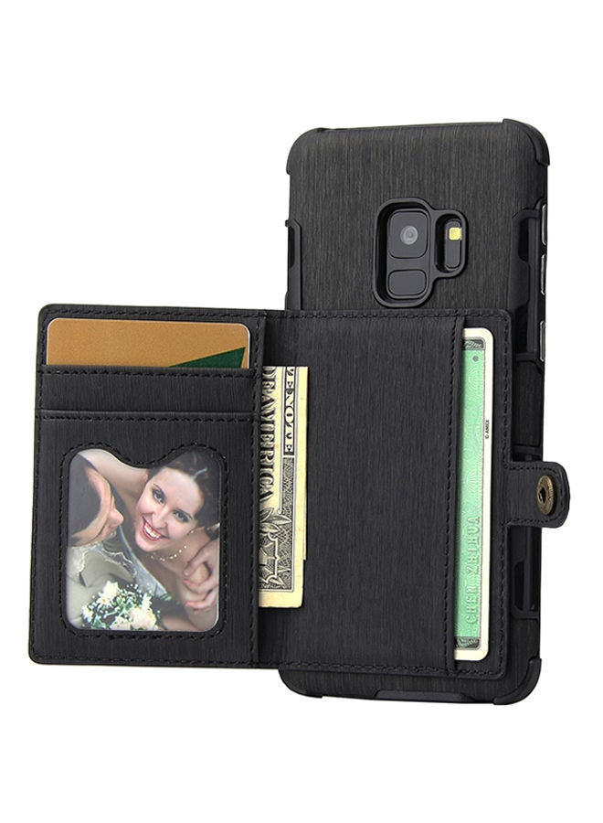 NIBEMINENT Protective Wallet Case Cover For Samsung Galaxy S9 Black - Image 1