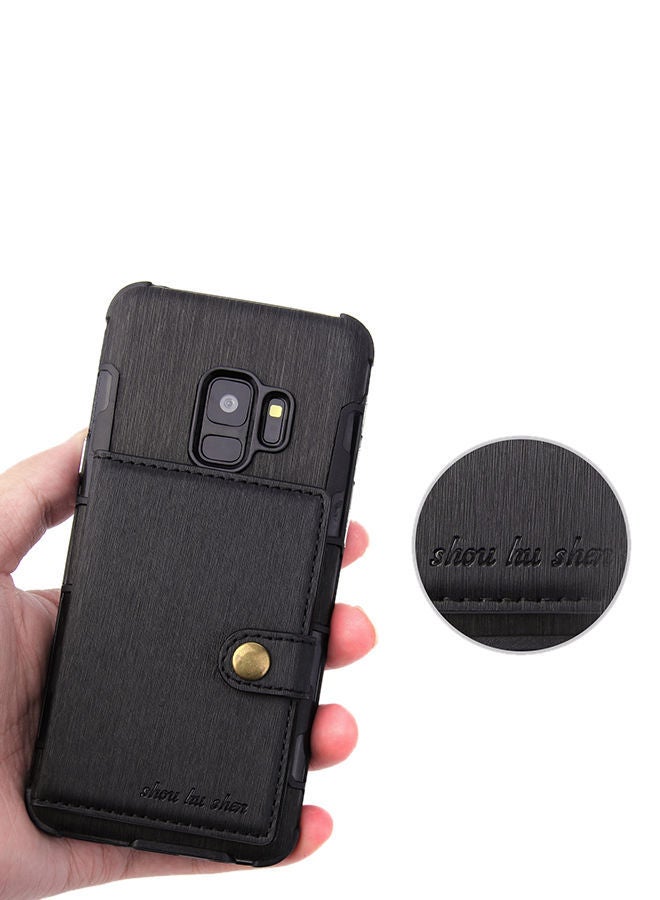 NIBEMINENT Protective Wallet Case Cover For Samsung Galaxy S9 Black - Image 5