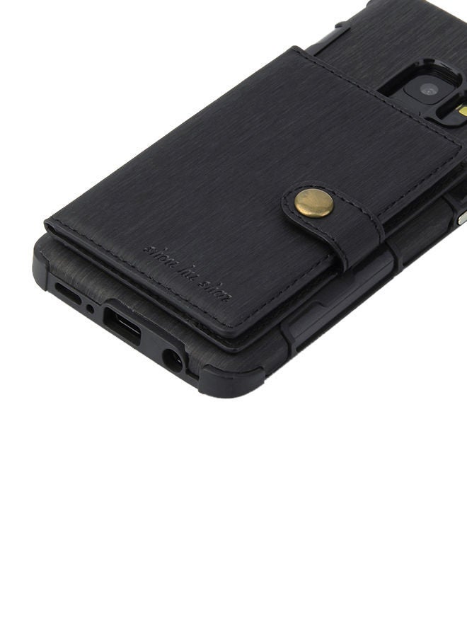 NIBEMINENT Protective Wallet Case Cover For Samsung Galaxy S9 Black - Image 4